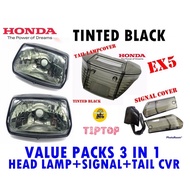 HONDA EX5 OLD / DREAM HEAD LAMP SIGNAL TAIL LAMP SIGNAL LIGHT COVER LAMPU DEPAN BELAKANG LED CERMIN 