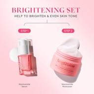 Glad2Glow 2In 1 Basic Skincare Set Brightening Glowing/Repair/Anti Acne/Aging/Dark spot moisturizer 