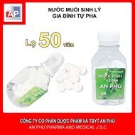 NaCl 0.9% Refined Salt Tablets Mixed with water, oral hygiene - Bottle of 50 tablets