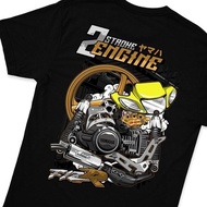 Yamaha Fiz R T-shirt Distro 2 Stroke men's T-shirt premium branded men's T-shirt original distro 100