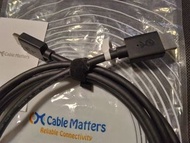 Cable Matters 8K Ultra High Speed HDMI 2.1 Cable 48Gbps HDMI 2.1 線2米1條黑色 對應8K/60p 4K/120p HDR/DOLBY VISION DOLBY ATMOS DTS X eARC VRR