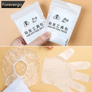 FOREVERGO 4pcs/bag Disposable Hair Styling Set Set for Perming Dyeing Hair Tools Shower Cap Ear Tips