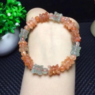 Natural Arusha lotus bracelet + round bead bracelet  天然阿鲁沙莲花+圆珠手链