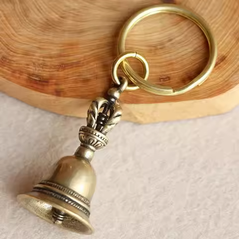 Brass Handicraft die-casting Wind Bell Tibetan Bronze Bell Metal Antique Bell Feng Shui Metal Wind C