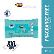 Adcare Adult/Bath Fragrance Free Wipes Wet Tissue Body Wipes (20's)
