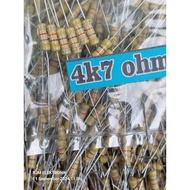 10 resistors 1/2 watt value 4k7 ohm