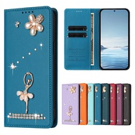 Strong Magnetic Flip Case for Samsung Galaxy S26 S25 S24 Plus Ultra Edge FE Card slot Wallet PU leat