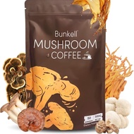 MushroomCoffee,InstantCoffeeBlendwith6AdaptogenicMushrooms('sMane,Reishi,Cordyceps,Shiitake,KingTrum