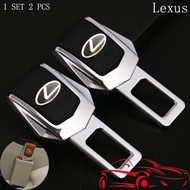 Lexus 2 Pcs Car Safe Belt Buckle Alarm silencer seat plug clip CT200h ES250 GS250 IS250 LX570 LX450d NX200t RC200t RX270