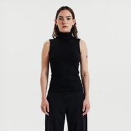 Bread & Boxers 女用無袖高領上衣 - 黑