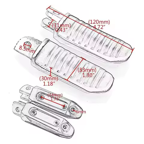 XN-Front Footrests Foot Peg For Gladius SFV650 GSR400 GSR600 SV400 SV650 SV1000 GSR750 Hayabusa GSX1