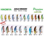 Hinomiya PREMIUM HARD LURE AGILE MINNOW (5cm/6.8Gram) SINKING