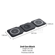 HARII POTTER HOMELIVING TECH 3in1 Magnetic Wireless Mag Safe Charger