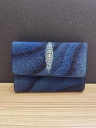 泰國購入 魔鬼魚真皮銀包 River Genuine Stingray Skin