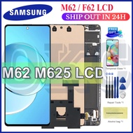 AMOLED LCD Display For Samsung Galaxy M62 M625 M625F LCD with Frame Display Touch Screen Digitizer F