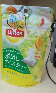 Lipton 蜜桃橙香綠茶 10's