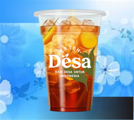 Stiker Es Teh DESA ( Transparan )