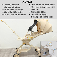 XE ĐẨY CHO BÉ GẤP GỌN M23 MANG ĐI XE MÁY MẪU MỚI 2024 Papi Baby