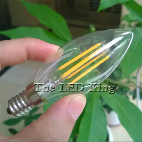 1- 10X LED Candle Bulb C35L E14 6W 12W 18W AC 220V 110V Retro Antique Glass Edison Lamp Vintage C35 