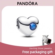 S925 sterling silver jewelry pendant bracelet gift Engravable September Birthstone Heart Charm 79416