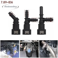 RINABONSINY Hose Coupler, 7.89 ID6 Bundy Tee  Line Hose, Durable 45° PA12 Plastic Pipe Coupler