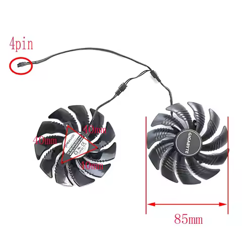 85MM 3PIN PLD09210S12HH GTX 1650 new GPU fan suitable for Gigabyte GTX1650 GTX 1650 SUPER graphics c