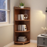 Others - 全實木書架 置物架 落地轉角櫃 客廳牆角儲物櫃 三角形臥室角落邊角櫃（快遞送貨上門）