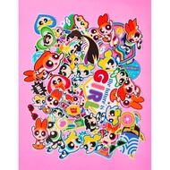 Power puff girl Stickers 53 Pieces