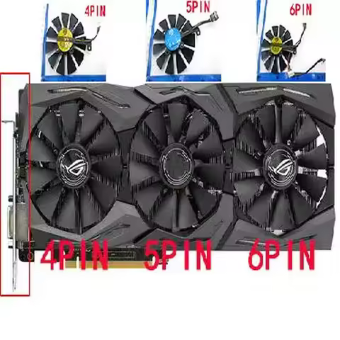 Fan for ASUS RX580 RX480 GTX1080Ti GTX1080 GTX1070Ti GTX1070 GTX1060 STRIX