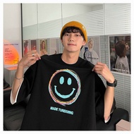 Smiley face short-sleeved t-shirt