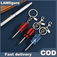 VastCourse Portable Screwdriver Keychain Cool Metal Tool Shaped Pendant Keyring for Bag Decoration  