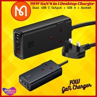 【1YrWarranty】Mcdodo 70W GaN Charger 4 in 1 Desktop 70W PD PPS Fast Safe Surge Protection 2 USB-C 1 U