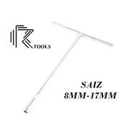 8MM-17MM T SOCKET WRENCH NUT SOCKET SPANNER (PRC)