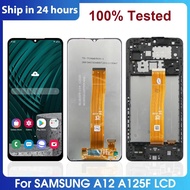 ☽6.5\" 100% Tested For Samsung Galaxy A12 LCD Display For Samsung A12 A125F with Frame Touch Scr ⊹☬