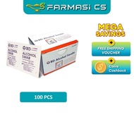 BD Alcohol Swabs Sterile Alcohol Pad for Disinfection 100 pieces EXP:07/2030 [ swab Farmasi CS ]