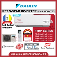 DAIKIN R32 5-STAR INVERTER Air-conditioner FTKP WIFI  5-Star Inverter Aircond 1.0HP 1.5HP 2.0HP 2.5H