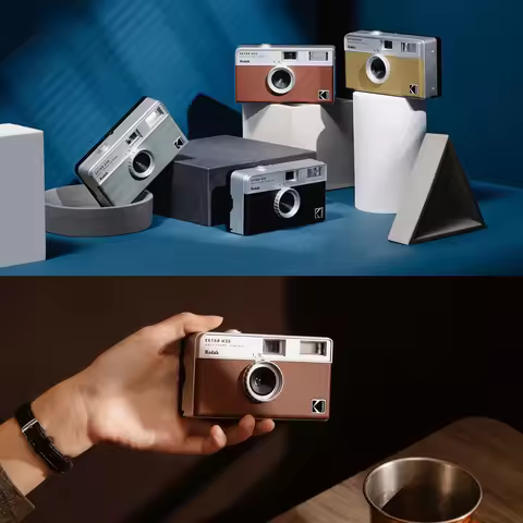 Original KODAK EKTAR H35 Half Frame Camera 35mm Film Camera Reusable Film Camera With Flash Light Bi