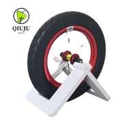 QIUJU Bike Storage Rack, Floor Stand Holding Rack Scooter Parking Frame, High Quality PVC Display St