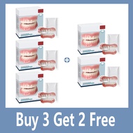 COD Comfortable New Silicone False Teeth Veneers - Upper & Lower Perfect Laugh Dentures Paste Fake T