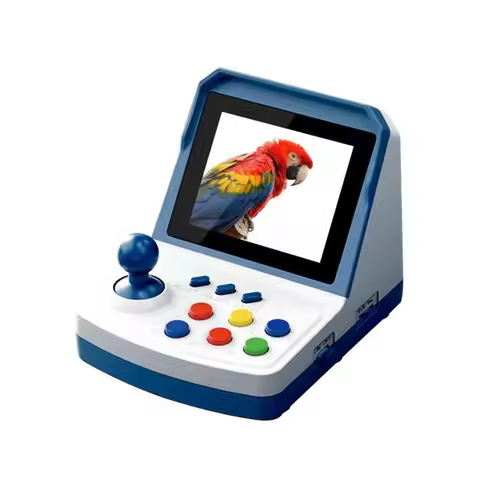 AY14 -A6PLUS Retro Mini Arcade Video Game Console 3.2In Screen 1000+ Games Built In Joystick Home Ar