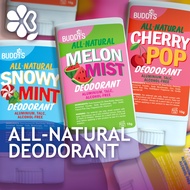 Kid friendly Buddy's Natural deodorant detox with Pink Clay and Vitamin E ketiak busuk body odor pro