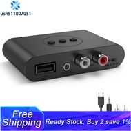 Bluetooth 5.2 Audio Receiver NFC USB Flash Drive RCA 3.5mm AUX USB Stereo Music Wireless Adapter with Microphone