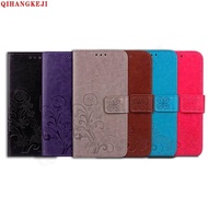 Flip Phone Case Huawei Nova 7i 3i 5T 7 SE Y8P Y5P Y6P 2020 Wallet Leather Cases Card Holder Four-leaf clover embossed cover