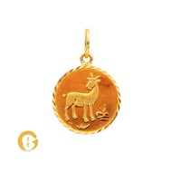 Orient Jewellers 916 Gold  Zodiac Goat Pendant (2gram+)