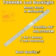 40L3750VM Toshiba 40" LED TV Backlight 40L3750VM