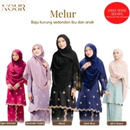 Jelita Wardrobe Melur Baju Kurung Moden Sulam Nursing Breastfeed Friendly Plussize Black Maroon Lave