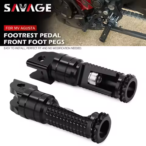 Front Foot Pegs Footrest For MV Agusta F3 675 800 F4 1000 1078 Brutale 750 990 Dragster Rivale Motor