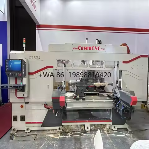 Woodworking Machine Multifunction 5 AXIS CNC Wood Lathe X753AT Automatic Milling Turning