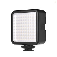 Andoer W81 Mini Interlock Camera LED Light Panel 6.5W Dimmable 6000K Camcorder Video Lamp with Shoe Mount Adapter for DJI Ronin-S OSMO Mobile 2 Zhiyun Smooth 4 Gimbal Stabilizer fo