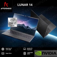 PROMO!!! AFTERSHOCK LUNAR 14 Core i7-10TH/NVIDIA/Laptop Gaming desain